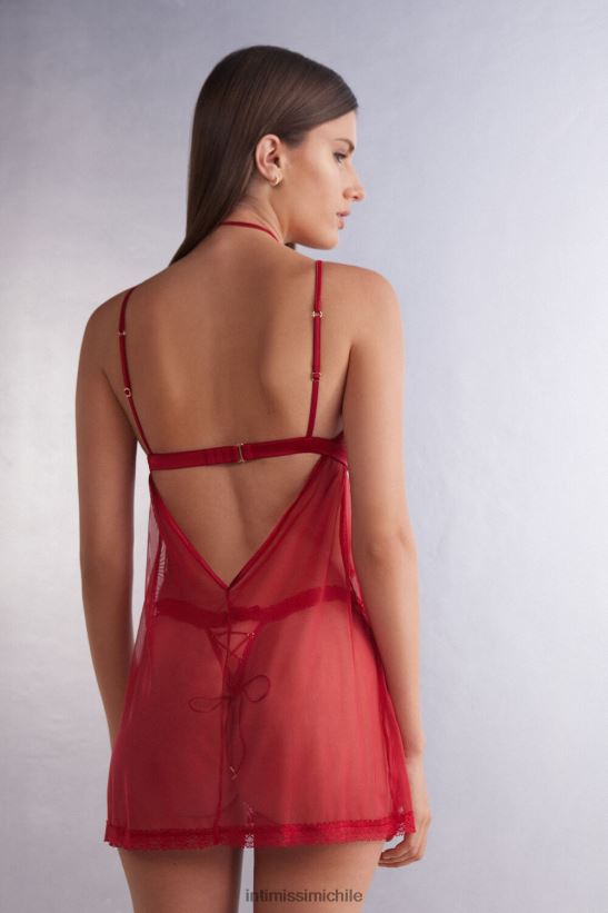 Intimissimi Babydoll de encaje y tul de Sinful Fantasies mujer 9888-lacre rojo vestir L4BXFJ1212