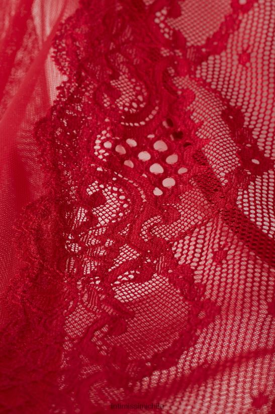 Intimissimi Babydoll de encaje y tul de Sinful Fantasies mujer 9888-lacre rojo vestir L4BXFJ1212