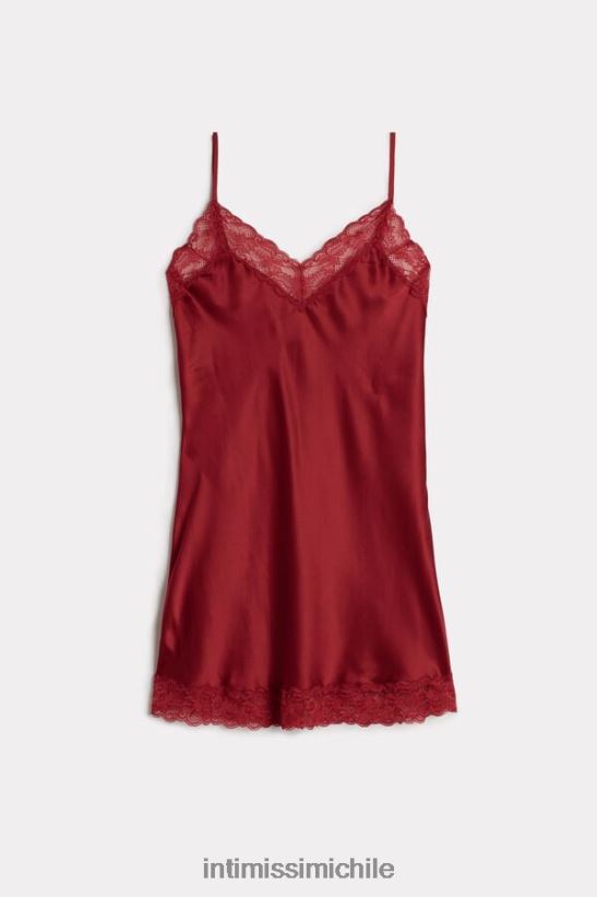 Intimissimi combinación de seda con detalle de encaje mujer 1473-rojo vestir L4BXFJ1246