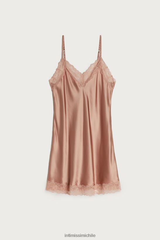 Intimissimi combinación de seda con detalle de encaje mujer 163i-rosa satinado vestir L4BXFJ1245