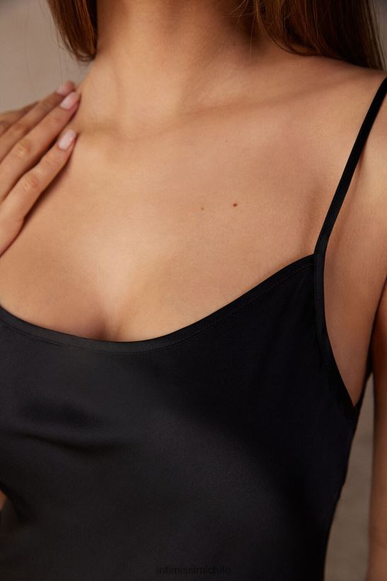 Intimissimi combinación midi de seda mujer 019-negro vestir L4BXFJ1254