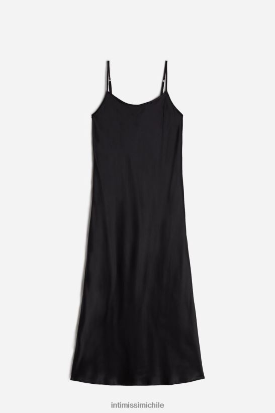 Intimissimi combinación midi de seda mujer 019-negro vestir L4BXFJ1254