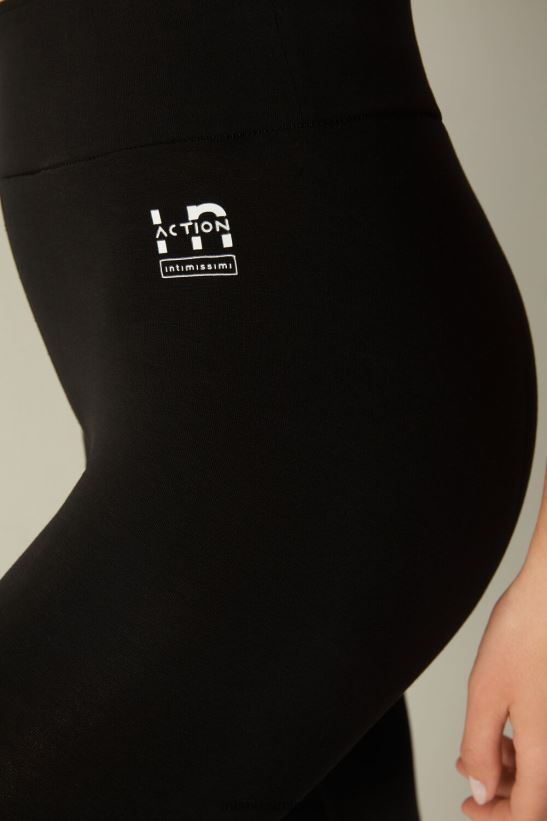 Intimissimi leggings de algodón orgánico elástico in action mujer 019-negro vestir L4BXFJ1400