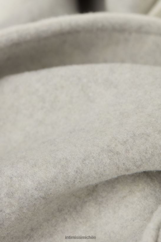 Intimissimi bata de abrazos cálidos mujer 153j-gris melange/crema vestir L4BXFJ1578