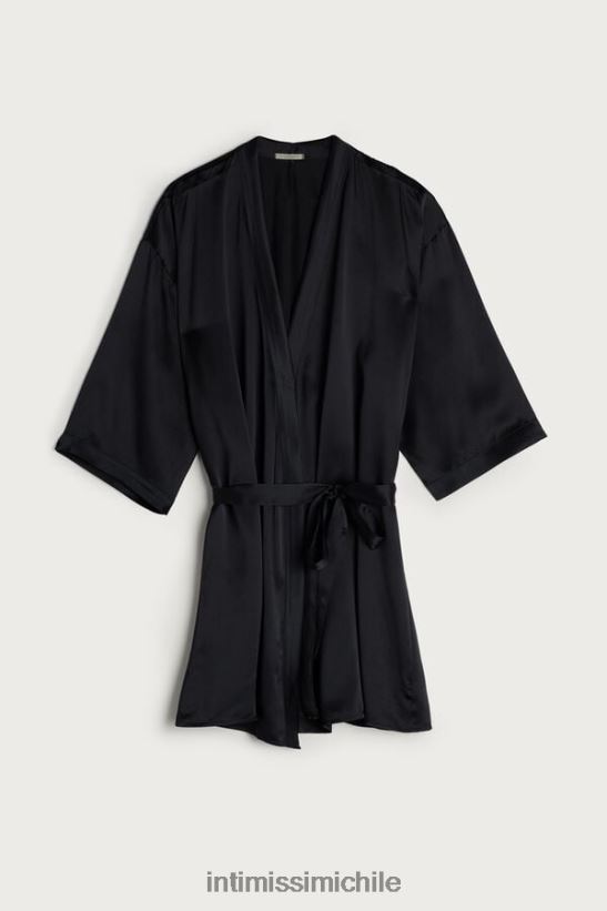Intimissimi kimono de seda mujer 019-negro vestir L4BXFJ1679