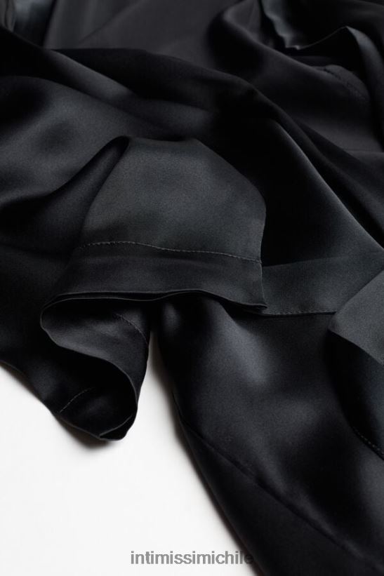 Intimissimi kimono de seda mujer 019-negro vestir L4BXFJ1679