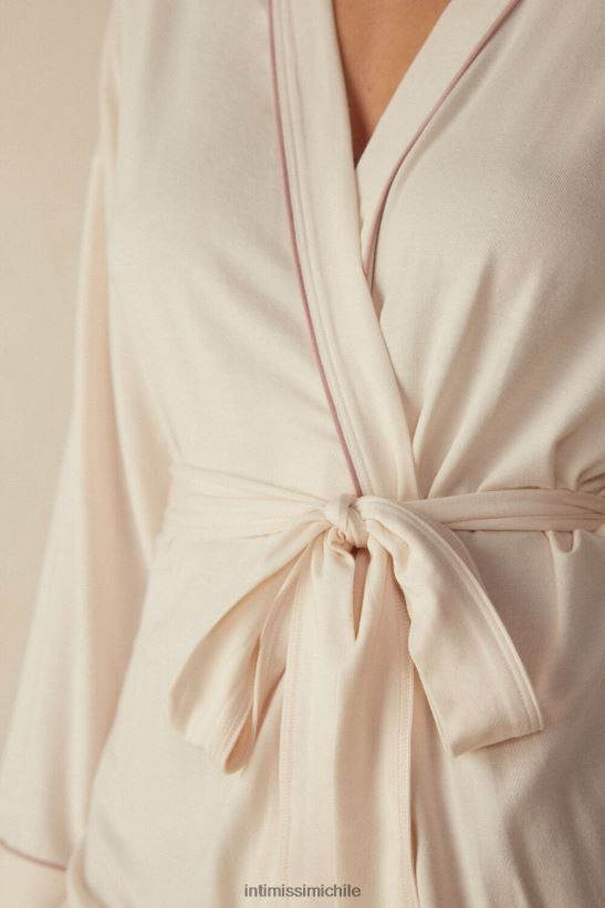 Intimissimi kimono modales mujer 612i-marfil vainilla vestir L4BXFJ1617