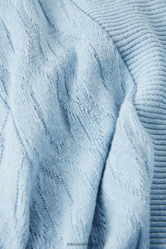 Intimissimi perdido en los campos bata de punto de ochos mujer 7493-azul claro vestir L4BXFJ1566