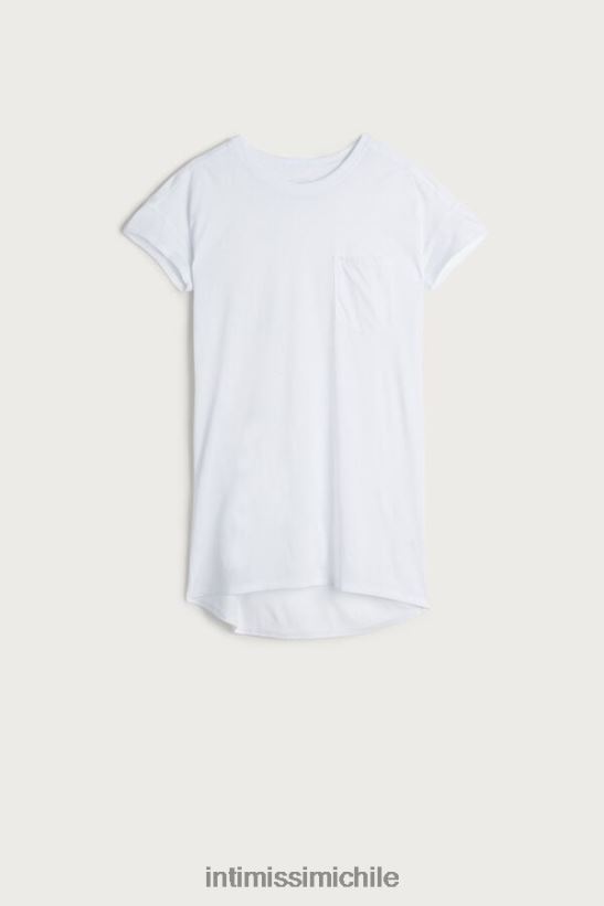 Intimissimi camisón de algodón supima ultrafresco mujer 001-blanco vestir L4BXFJ1662