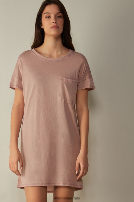 Intimissimi camisón de algodón supima ultrafresco mujer 011i-rosa vestir L4BXFJ1660