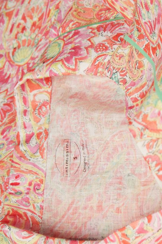 Intimissimi camisa de lino de manga corta de viaje de verano mujer Estampado de cachemira de verano 240j. vestir L4BXFJ1512