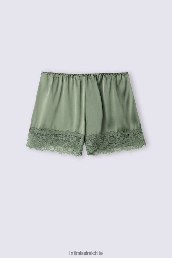Intimissimi pantalones cortos de seda mujer 344j-salvia verde vestir L4BXFJ1502