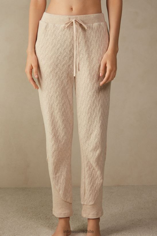 Intimissimi pantalones largos con trenzas de invierno y tobillos con puños mujer 2106-mezcla beige vestir L4BXFJ1612