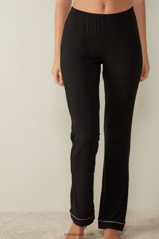 Intimissimi pantalones largos micromodal mujer 019-negro vestir L4BXFJ1671