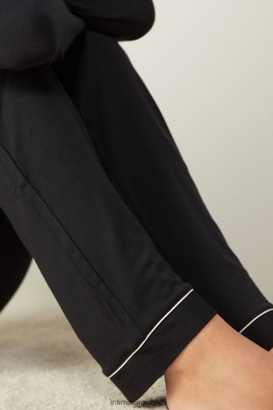 Intimissimi pantalones largos micromodal mujer 019-negro vestir L4BXFJ1671