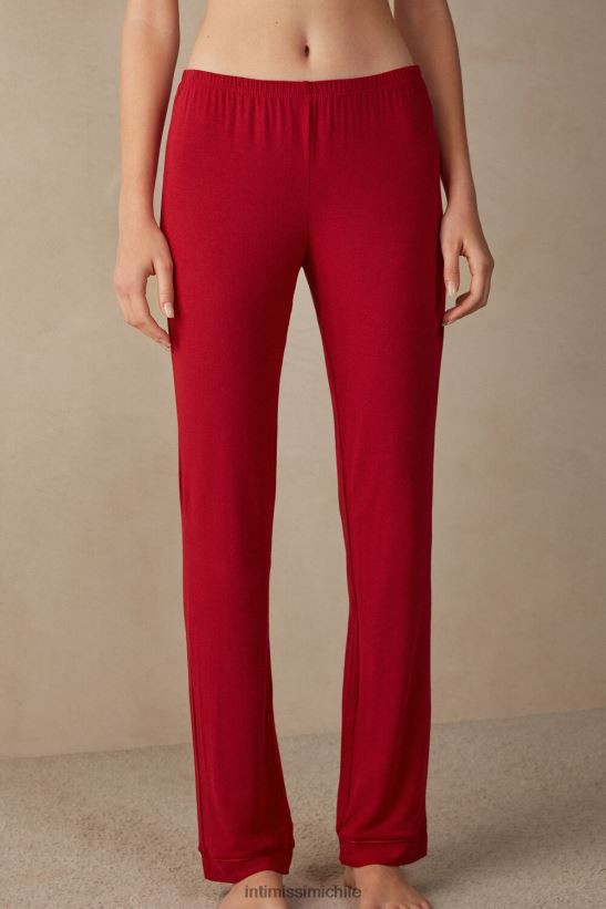 Intimissimi pantalones largos micromodal mujer 1473-rojo vestir L4BXFJ1653