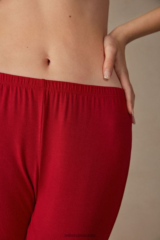 Intimissimi pantalones largos micromodal mujer 1473-rojo vestir L4BXFJ1653