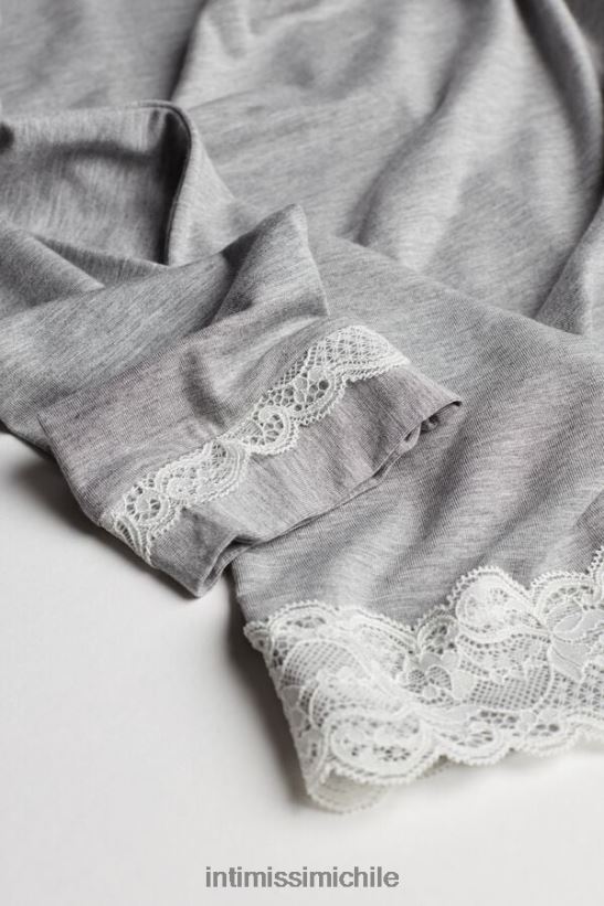 Intimissimi top de modal con cuello redondo y manga larga mujer 031-mezcla gris claro vestir L4BXFJ1677