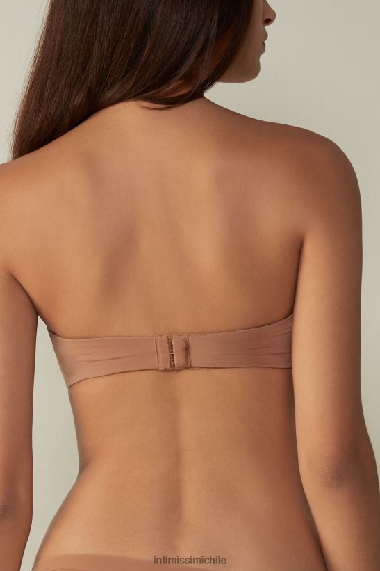 Intimissimi sujetador bandeau anna de microfibra ultraligero mujer 417i-beige medio ropa interior L4BXFJ731