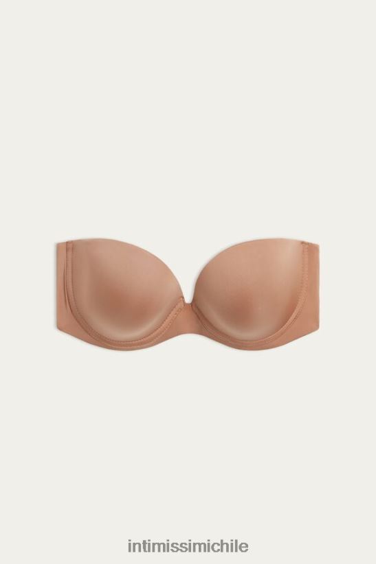 Intimissimi sujetador bandeau anna de microfibra ultraligero mujer 417i-beige medio ropa interior L4BXFJ731