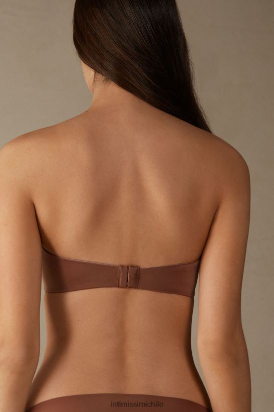 Intimissimi sujetador bandeau anna de microfibra ultraligero mujer 502i-beige oscuro ropa interior L4BXFJ727