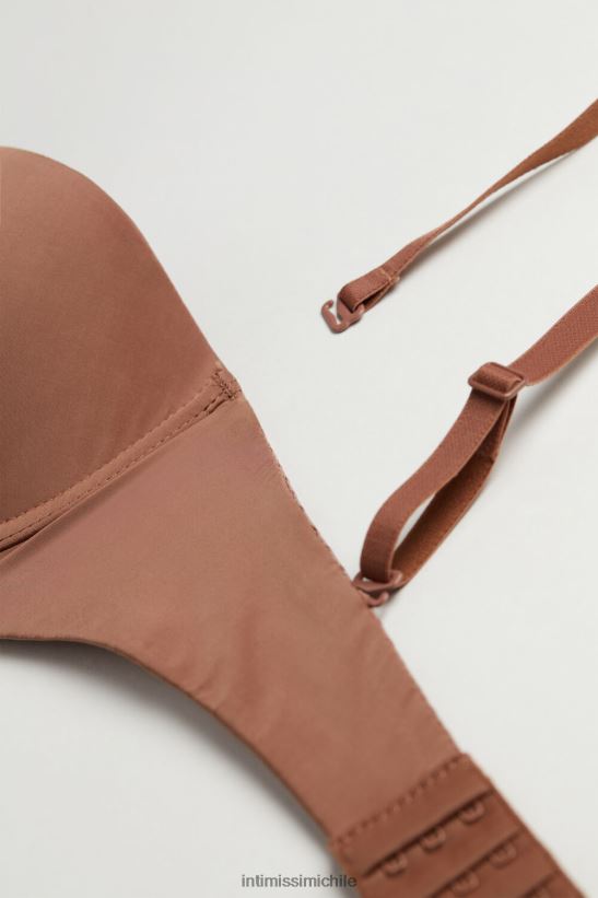 Intimissimi sujetador bandeau anna de microfibra ultraligero mujer 502i-beige oscuro ropa interior L4BXFJ727