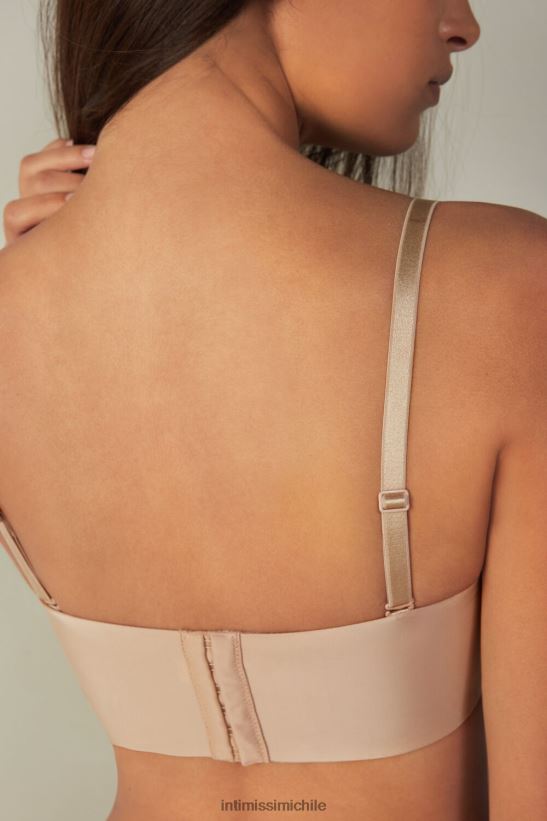 Intimissimi sujetador bandeau daila ultraligero de microfibra mujer 044-beige suave ropa interior L4BXFJ759