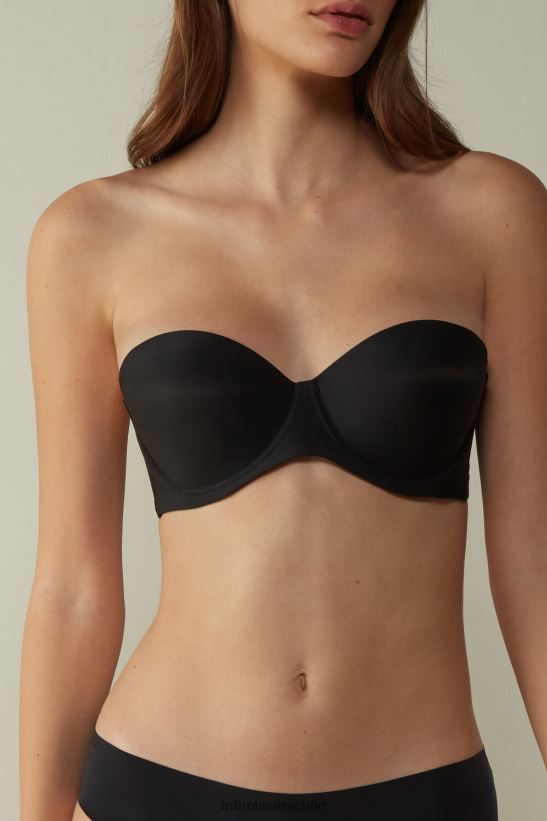 Intimissimi sujetador bandeau de microfibra giada mujer 019-negro ropa interior L4BXFJ809