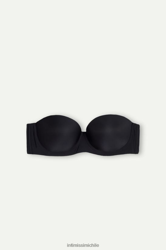 Intimissimi sujetador bandeau de microfibra giada mujer 019-negro ropa interior L4BXFJ809