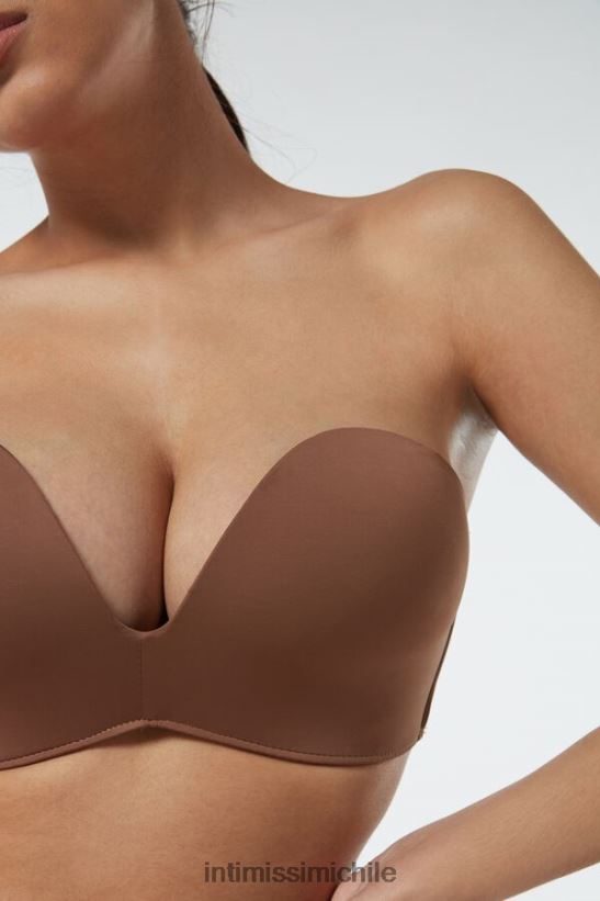 Intimissimi sujetador bandeau de microfibra laura mujer 502i-beige oscuro ropa interior L4BXFJ770
