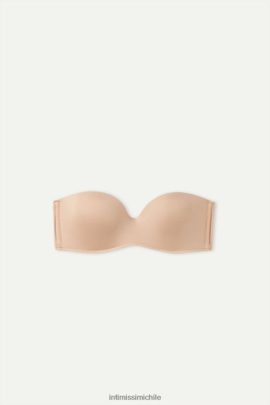 Intimissimi sujetador bandeau de microfibra ultraligero gioia mujer 044-beige suave ropa interior L4BXFJ516