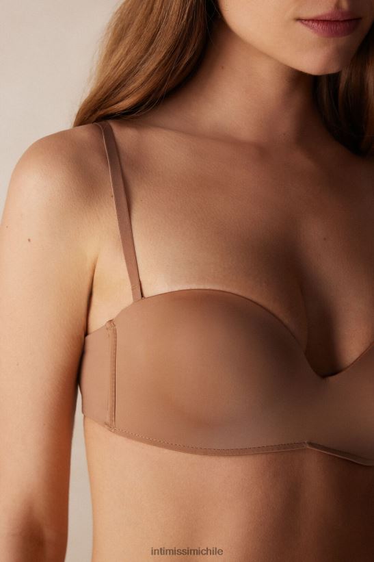 Intimissimi sujetador bandeau de microfibra ultraligero gioia mujer 417i-beige medio ropa interior L4BXFJ502