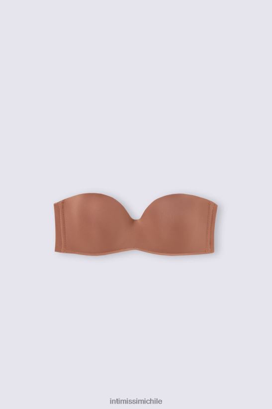 Intimissimi sujetador bandeau de microfibra ultraligero gioia mujer 502i-beige oscuro ropa interior L4BXFJ509