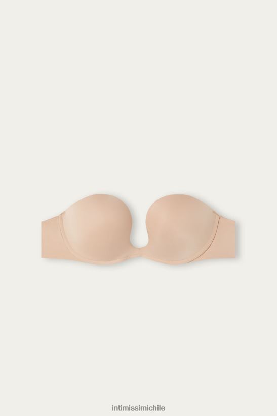 Intimissimi sujetador bandeau de microfibra ultraligero monica mujer 044-beige suave ropa interior L4BXFJ733