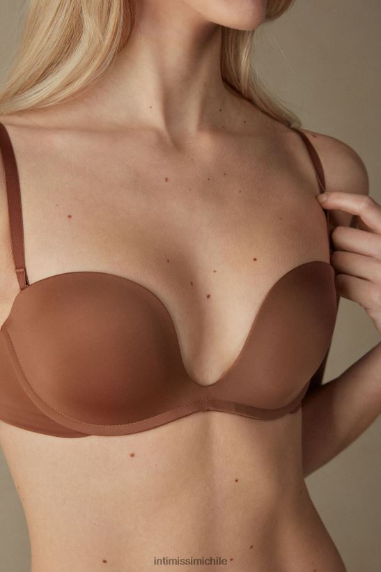 Intimissimi sujetador bandeau de microfibra ultraligero monica mujer 502i-beige oscuro ropa interior L4BXFJ651