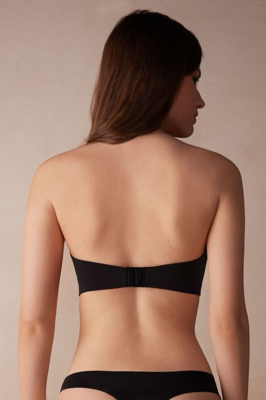 Intimissimi sujetador bandeau laura de microfibra ultraligero mujer 019-negro ropa interior L4BXFJ494