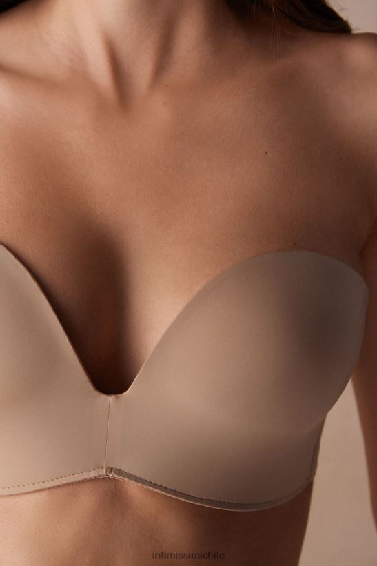 Intimissimi sujetador bandeau laura de microfibra ultraligero mujer 044-beige suave ropa interior L4BXFJ469