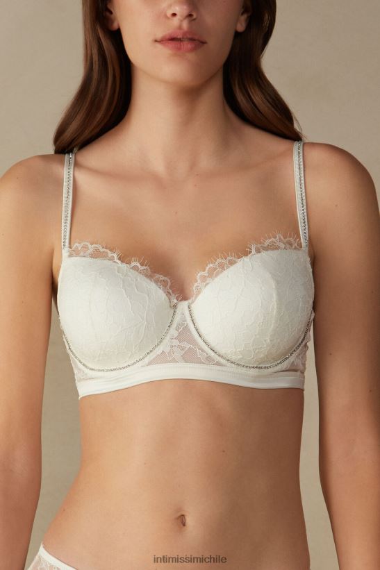 Intimissimi Sujetador balconette Sofia que brilla alto como las estrellas mujer 2127-blanco polvo ropa interior L4BXFJ629
