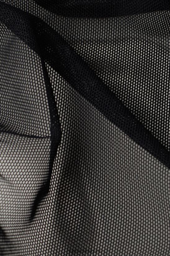 Intimissimi Top sujetador de manga larga de microfibra y tul ultraligero mujer 019-negro ropa interior L4BXFJ538