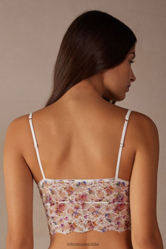 Intimissimi soñando con un sujetador de encaje de primavera mujer 208j-primavera ramo estampado blanco ropa interior L4BXFJ547