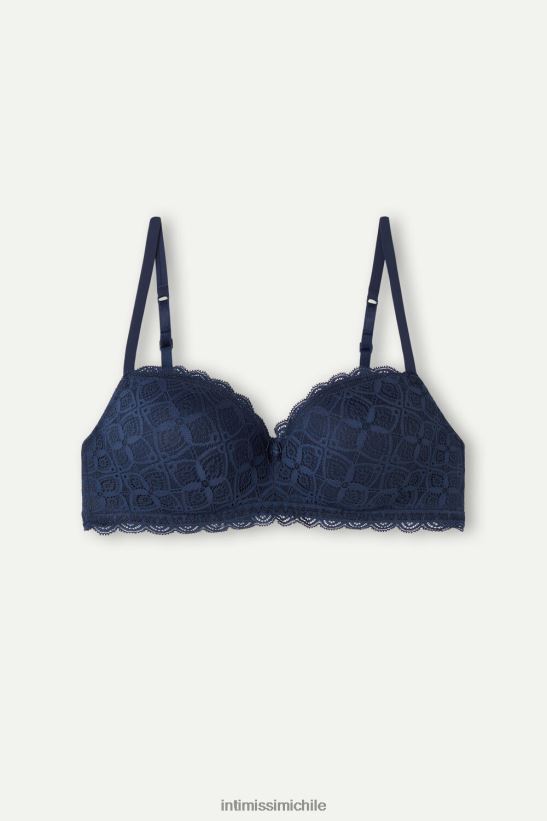 Intimissimi sujetador balconette de encaje claudia mujer 1467-azul intenso ropa interior L4BXFJ607
