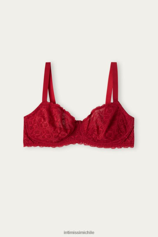 Intimissimi sujetador balconette de encaje daniela mujer 1473-rojo ropa interior L4BXFJ665