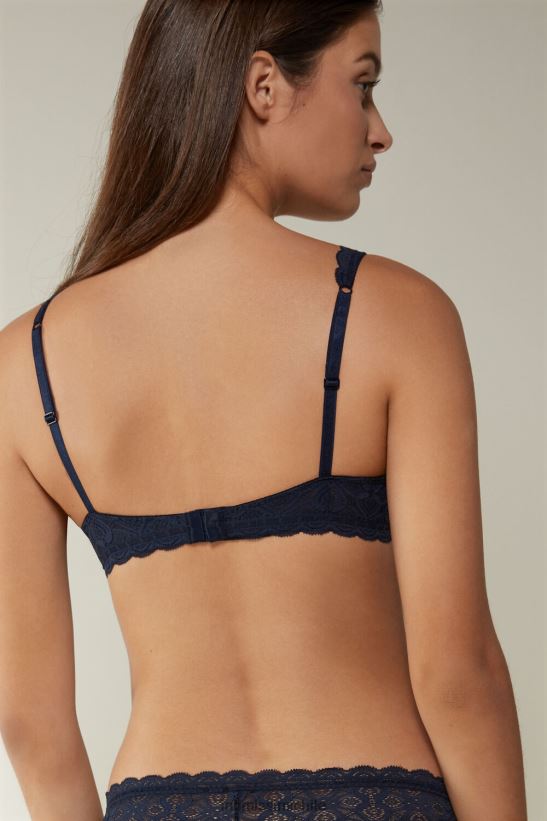 Intimissimi sujetador balconette de encaje elena mujer 1467-azul intenso ropa interior L4BXFJ693