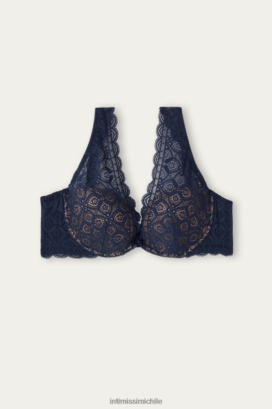 Intimissimi sujetador balconette de encaje elena mujer 1467-azul intenso ropa interior L4BXFJ693