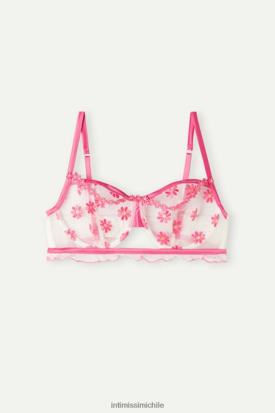 Intimissimi sujetador balconette dulce como margaritas mujer 239j-fucsia/blanco polvo ropa interior L4BXFJ531