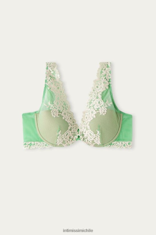 Intimissimi sujetador balconette elena flores bonitas mujer 215j-manzana menta/marfil ropa interior L4BXFJ560