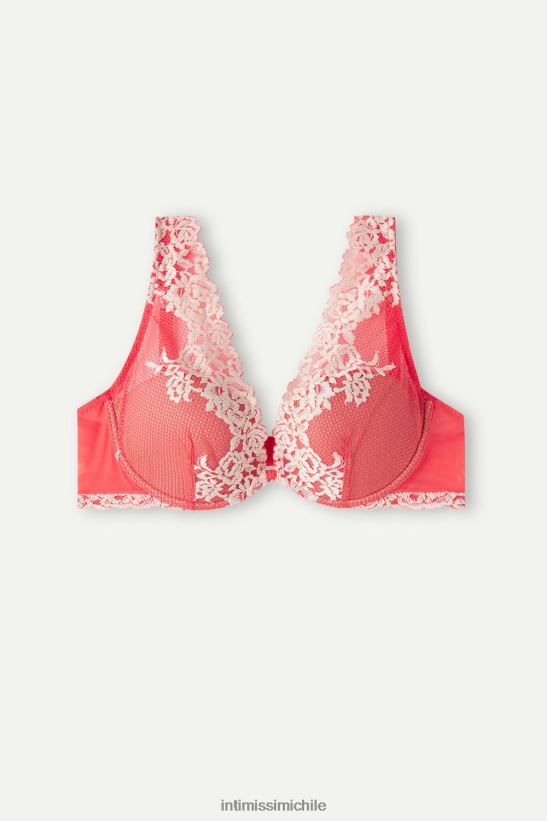 Intimissimi sujetador balconette elena flores bonitas mujer 216j-llama escarlata/marfil ropa interior L4BXFJ558