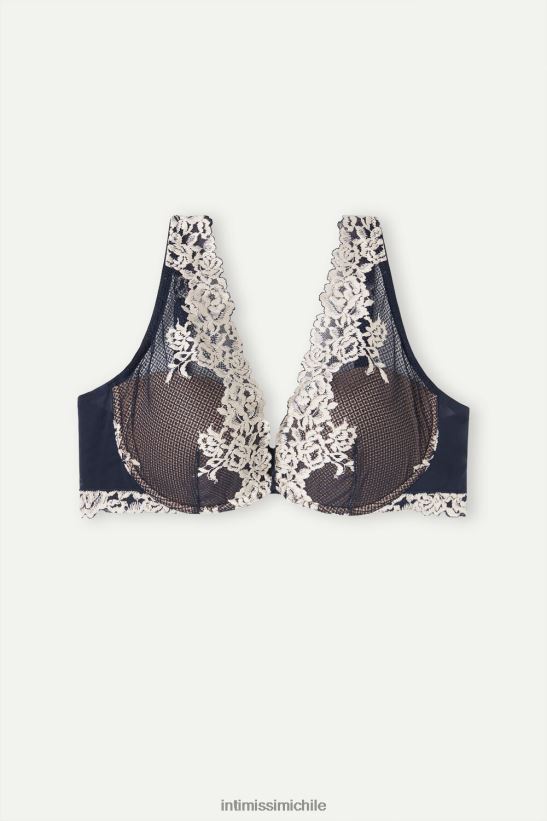 Intimissimi sujetador balconette elena flores bonitas mujer 347i-azul profundo/vainilla ropa interior L4BXFJ544