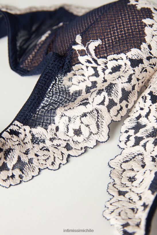 Intimissimi sujetador balconette elena flores bonitas mujer 347i-azul profundo/vainilla ropa interior L4BXFJ544