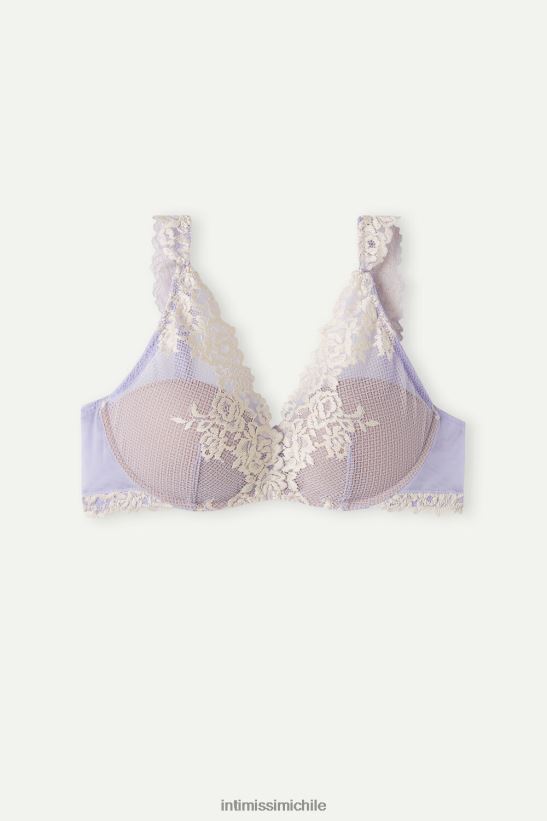 Intimissimi sujetador balconette giorgia flores bonitas mujer 214j-lavanda dulce/marfil ropa interior L4BXFJ568